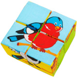 Мякиши Набор кубиков "Птицы", серия "Собери картинку"