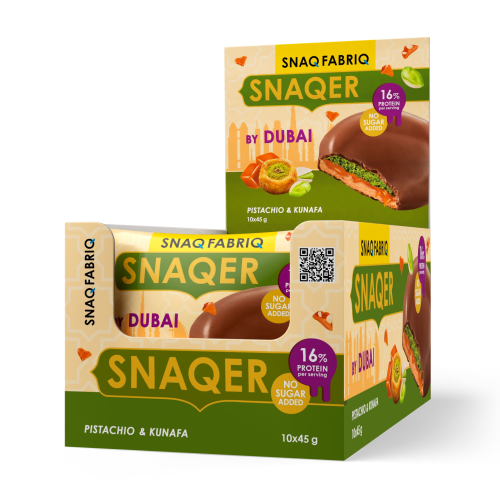 SNAQ FABRIQ/СНАК ФАБРИК Печенье 45г глазир Фисташка/карамель
