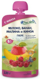 Fleur Alpine Пюре Яблоко/банан/малина/киноа, с 8 месяцев, 120 г