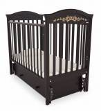 Гандылян Детская кроватка "Даниэль" Люкс универсальный маятник / цвет махагон