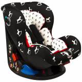 Leader Kids Детское автокресло Corvet / цвет черный, белый (лошадки)