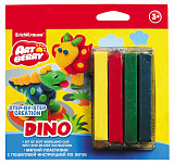 Пластилин мягкий 4цвета и инструкция Dino Step-by-step Сreation, Artberry