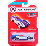 (м.) Машинка коллекционная 1:64, Серия FANTASTIC CARS, B/FAN-035, син./белый, 1/24/48