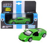 Автопанорама Инерционная металлическая машинка Lamborghini Gallardo LP560-4 / цвет зеленый