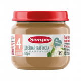 Semper Пюре "Цветная капуста", с 4 месяцев (80г)