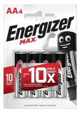 Energizer Батарейки Max E91/AA BP 4 RU, 4 штуки