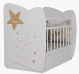 Bambini Moretti Кровать детская "Star", маятник + ящик / цвет белый