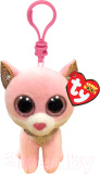 TY Beanie Babies  розовая кошечка Fiona игрушка- брелок