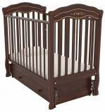 Гандылян Детская кроватка "Шарлотта" Люкс маятник универсальный / цвет махагон