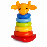 Пирамида-качалка "Бычок", 25  см / 8 деталей