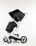 Babylux Чехол Foot cover на ножки для прогулочного блока коляски Strollers Future (экокожа), цвет / черный