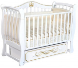 Антел Кровать детская Luiza-33 с универсальным маятником / цвет белый