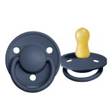 BIBS Соска-пустышка De Lux Latex, 0-6 месяцев / цвет Steel Blue