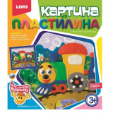 Lori Картина из пластилина Паровозик / разноцветная