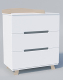 IN MDF Комод ИНКАНТО Anniken 800/3  (Белый/бук)