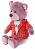 Maxi Toys Мягкая игрушка Ronny&Molly Мишка Ронни в Красном Клетчатом Пиджаке, 21 см