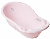 Tega Baby Ванна "Кролики" 86 см, со сливом / цвет розовый