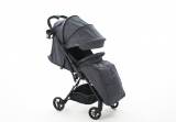 BabyZz Прогулочная коляска детская D 300 / серая на черной раме