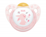 Nuk Пустышка ортодонтическая латексная Baby Rose "Зайчик", размер 2