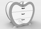 Soohoo Комод детский AppleBox Серый & Белый