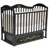 Антел Кровать детская "Анита 99" универсальный маятник, закрытый ящик / цвет шоколад