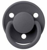 Bibs Пустышка De Lux Latex, 0+ месяцев / цвет Iron (темно-серый)