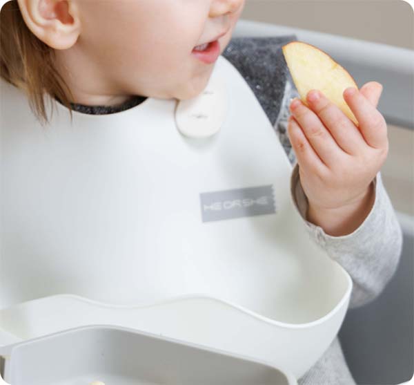 Heorshe Нагрудник силиконовый I'm bib / цвет White (белый)