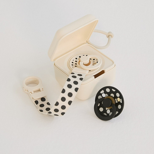 Контейнер для пустышки BIBS - Ivory/Black