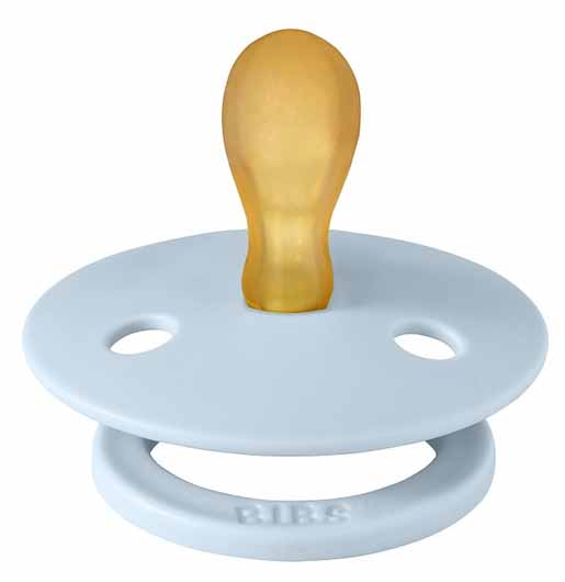 Bibs Пустышка Colour Latex Symmetrical, 6-18 месяцев / цвет Baby Blue (голубой)
