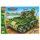 Город мастеров Детский конструктор Армия: стреляющий танк / цвет зеленый
