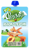 Фрумка Пюре из яблок и персиков, с 5 месяцев, 90 г