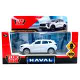 Машина металл haval jolion 10,5 см, двери, инерц. белый, кор. Технопарк 414557