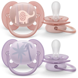 Avent соска-пустышка силиконовая ultra soft 0-6 мес 2 шт.