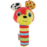 Умка Текстильная игрушка пищалка с погремушкой "любопытный щенок"