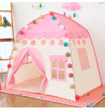 Рыжий кот Палатка игровая "Домик" / цвет розовый