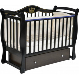 Кровать детская "Julia 111" (мягкая стенка) автостенка,универсальный маятник,закр.ящик (шоколад)