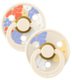 Bibs Набор латексных пустышек Studio Colour, 0+ Morning Bloom - Ivory Mix