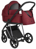 Roan Коляска 2 в 1 Sol Luxury / цвет Porto (красный, рама никель, ручка черная)