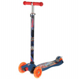 Hot wheels Самокат трехколесный 284634 / цвет сине-черный (принт)