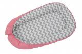 Бортик детский Гнездышко Polini kids Зигзаг, розовый