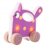 Деревяшки Каталка Кошечка Мяу / цвет фиолетовый