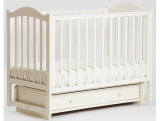Кроватка детская "Кубаночка-2" БИ 38 маятниковая / ваниль