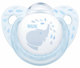 Nuk Пустышка ортодонтическая "Baby Blue Слоник", силикон, размер 2