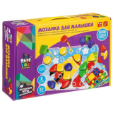 Bondibon Мозаика для малышей  8 картинок-шаблонов, 32 фишки, BOX