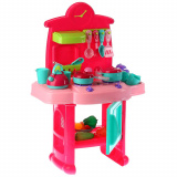 Kitchen 260146  Набор игровой кухня на батарейках свет+звук, продукты+аксессуары 3830-20