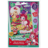 MultiArt Набор для творчества Аппликация из помпонов Enchantimals 298792 / цвет розовый, фиолетовый