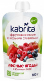 Kabrita Фруктовое пюре с козьими сливками «Лесные ягоды с яблочным пюре», с 6 месяцев, 100г