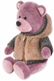 Maxi Toys Мягкая игрушка Ronny&Molly Мишка Ронни в Меховом Худи, 21 см