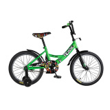 City-Ride Детский велосипед Roadie, диск 18, стальная рама, цвет / зеленый