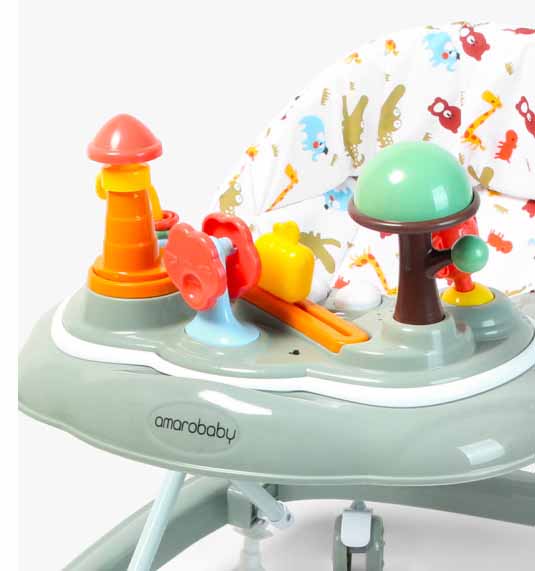 Amarobaby Ходунки с электронной панелью Running Baby / цвет розовый